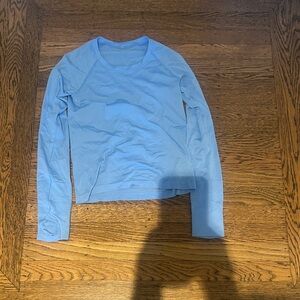 lululemon athletica Blue Long Sleeve Tee